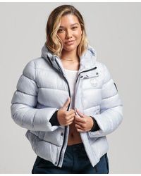 Superdry - Hooded Shine Sports Puffer Jacket - Lyst