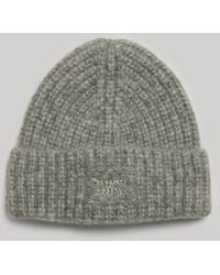 Superdry - & Co Rib Knit Beanie Hat - Lyst
