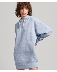 Superdry - & Co Organic Cotton Embroidered Logo Sweat Dress - Lyst