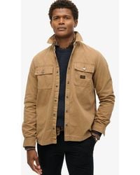 Superdry - & Co Organic Cotton Canvas Workwear Overshirt - Lyst