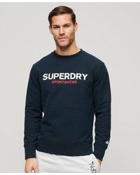 Superdry - Sweat ras du cou ample sportswear logo - Lyst