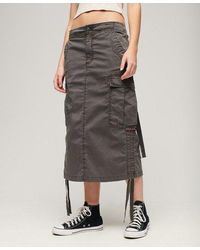 Superdry - Ladies Classic Cargo Midi Skirt - Lyst