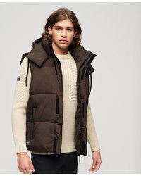 Superdry - Classic Quilted Hooded Ripstop Puffer Gilet - Lyst