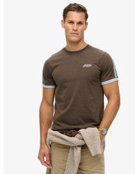 Superdry - Classic Striped Cotton T-shirt - Lyst