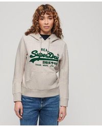 Superdry - Embroidered Vintage Logo Graphic Hoodie - Lyst