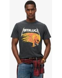 Superdry - & Co X Metallica Classic Graphic Print Limited Edition Band T-shirt - Lyst