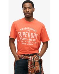 Superdry - & Co Machined Goods Workwear T-shirt - Lyst