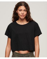 Superdry - & Co Slouchy Cropped T-shirt - Lyst
