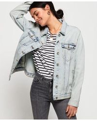 superdry denim sweat jacket