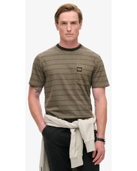 Superdry - & Co Loose Fit Striped Textured Pocket T-shirt - Lyst