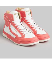 Dames Schoenen voor voor Sneakers voor Hoge sneakers Bespaar 13% Superdry Basket Lux Trainer Sneakers Voor in het Wit 