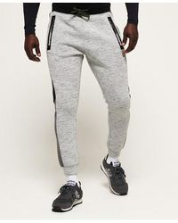 Superdry - Gym Tech Colour Block Joggers Light Marl - Lyst