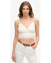 Superdry - Jersey Kanten Bralette - Lyst