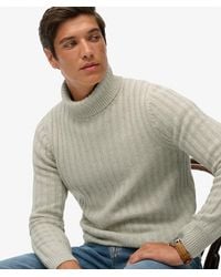 Superdry - Homme Pull À Col Roulé Côtelé The Merchant Store Taille - Lyst