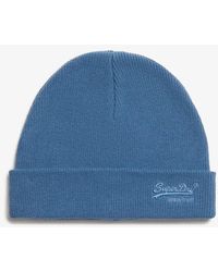 Superdry - Essential Logo Knitted Beanie Hat - Lyst