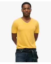 Superdry - V-neck Slub Short Sleeve T-shirt - Lyst