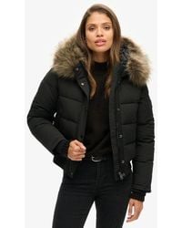 Superdry - & Co Everest Slim Fit Hooded Bomber Jacket - Lyst