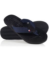 Black Superdry Mens Cove 2.0 Flip Flops