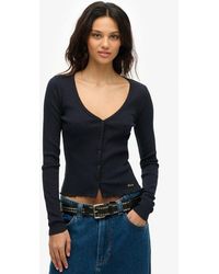 Superdry - & Co Essential Button Long Sleeve Top - Lyst
