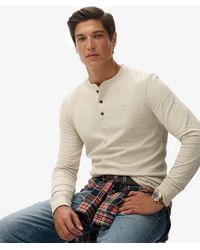 Superdry - & Co Classic Essential Henley Top - Lyst