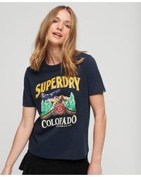 Superdry - T-shirt à motif travel souvenir - Lyst