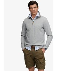 Superdry - Essential Pique Halve Rits - Lyst