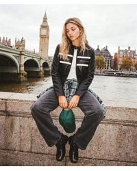 Superdry - & Co Moto Faux Leather Jacket - Lyst