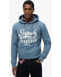 Superdry - Standard Script Hoodie Relaxed Pasvorm - Lyst