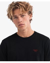Superdry - & Co Essential Serif Logo Embroidered T-shirt - Lyst