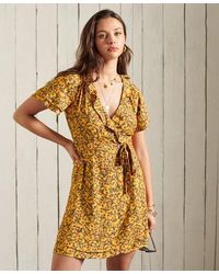 superdry desert wrap dress