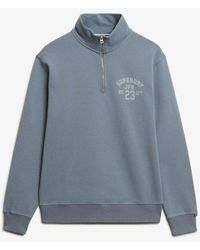 Superdry - & Co Athletic Essentials Half Zip Sweatshirt - Lyst
