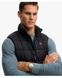 Superdry - & Co Box Quilt Fuji Lite Gilet - Lyst