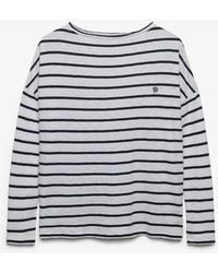 Superdry - & Co Studios Boat Neck Slub Long Sleeve Top - Lyst