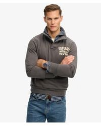 Superdry - & Co Vintage Athletic Henley Sweatshirt - Lyst