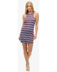Superdry - & Co Cotton Vintage Stripe Racer Dress - Lyst