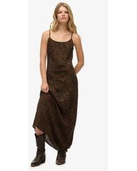 Superdry - & Co Bias Cut Maxi Slip Dress - Lyst
