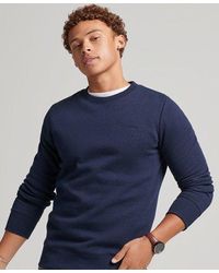 Superdry - Organic Cotton Essential Logo Crew Sweatshirt Rich Marl - Lyst