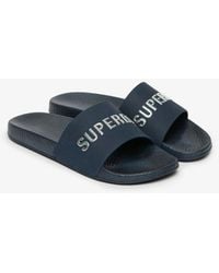 Superdry - & Co Premium Metallic Pool Sliders - Lyst
