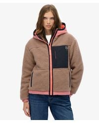 Superdry - & Co Vintage Sherpa Fleece Jacket - Lyst