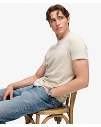 Superdry - & Co Essential Serif Logo Embroidered T-shirt - Lyst