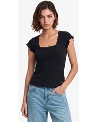 Superdry - Essential Square Neck Short Sleeve T-Shirt - Lyst