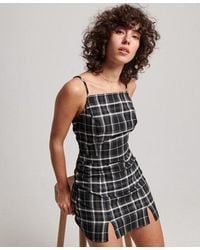 Superdry - Vintage Check Cami Mini Dress - Lyst