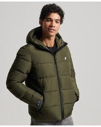 Superdry - Sports Puffer Hooded Jacket - Lyst