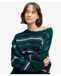 Superdry - & Co Slouchy Brushed Stripe Knit Jumper - Lyst