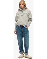 Superdry - & Co Athletic Essentials Applique Half Zip Sweatshirt - Lyst