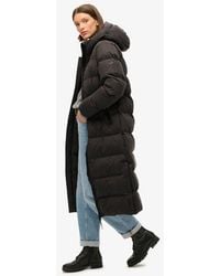 Superdry - Classic Microfibre Longline Puffer Coat - Lyst