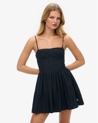 Superdry - & Co Broderie Cami Mini Dress - Lyst