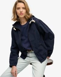 Superdry - & Co Hooded Washed Twill Jacket - Lyst