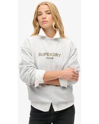 Superdry - & Co Sport Luxe Loose Crew Sweatshirt - Lyst