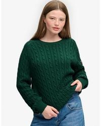Superdry - & Co Cable Knit Slouchy Jumper - Lyst
